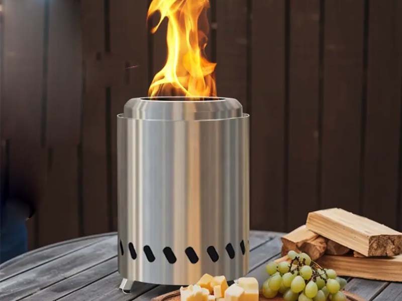 Mini portable wood stove for hiking